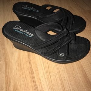 Skechers Memory Foam Wedge Sandals